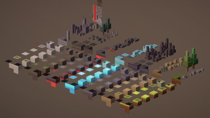 3D Cartoon Box Map – Modello 3D gratuito STL