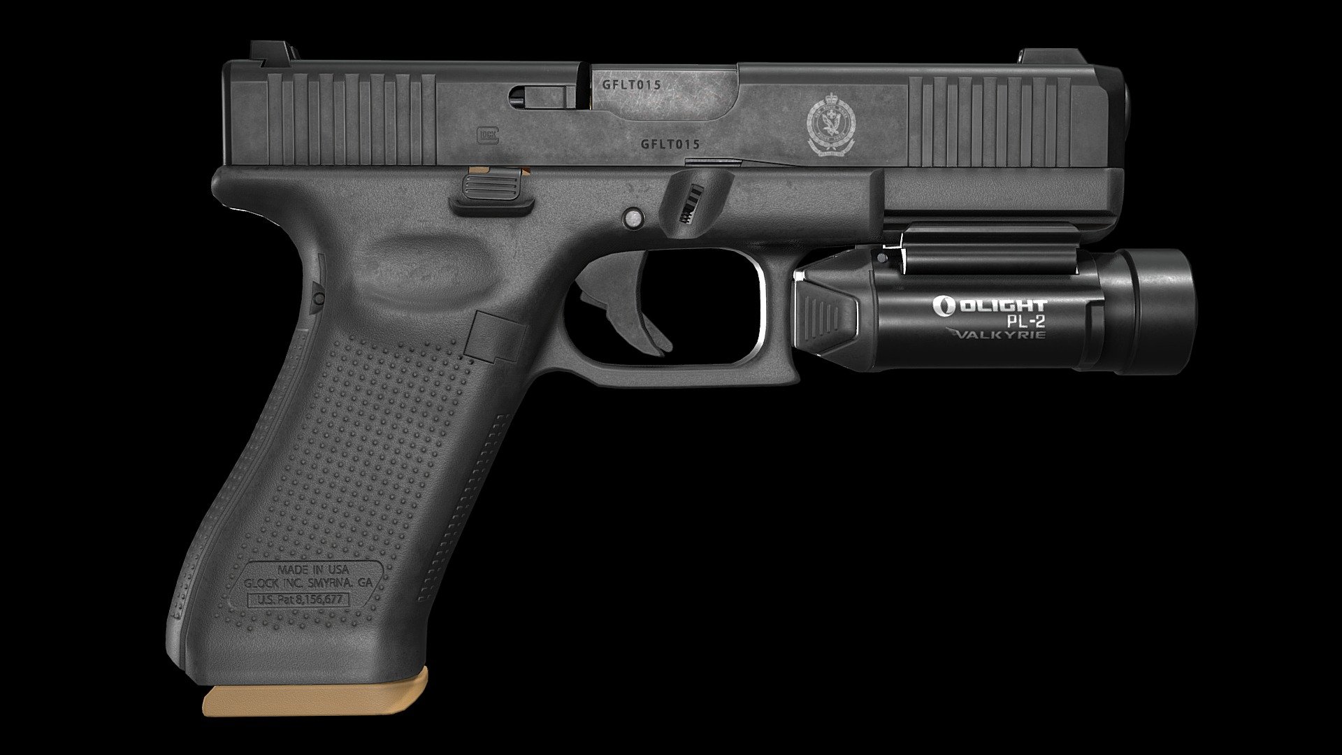 G17 Gen 5 Handgun + Olight - NSW Police Force - Download Free 3D model ...