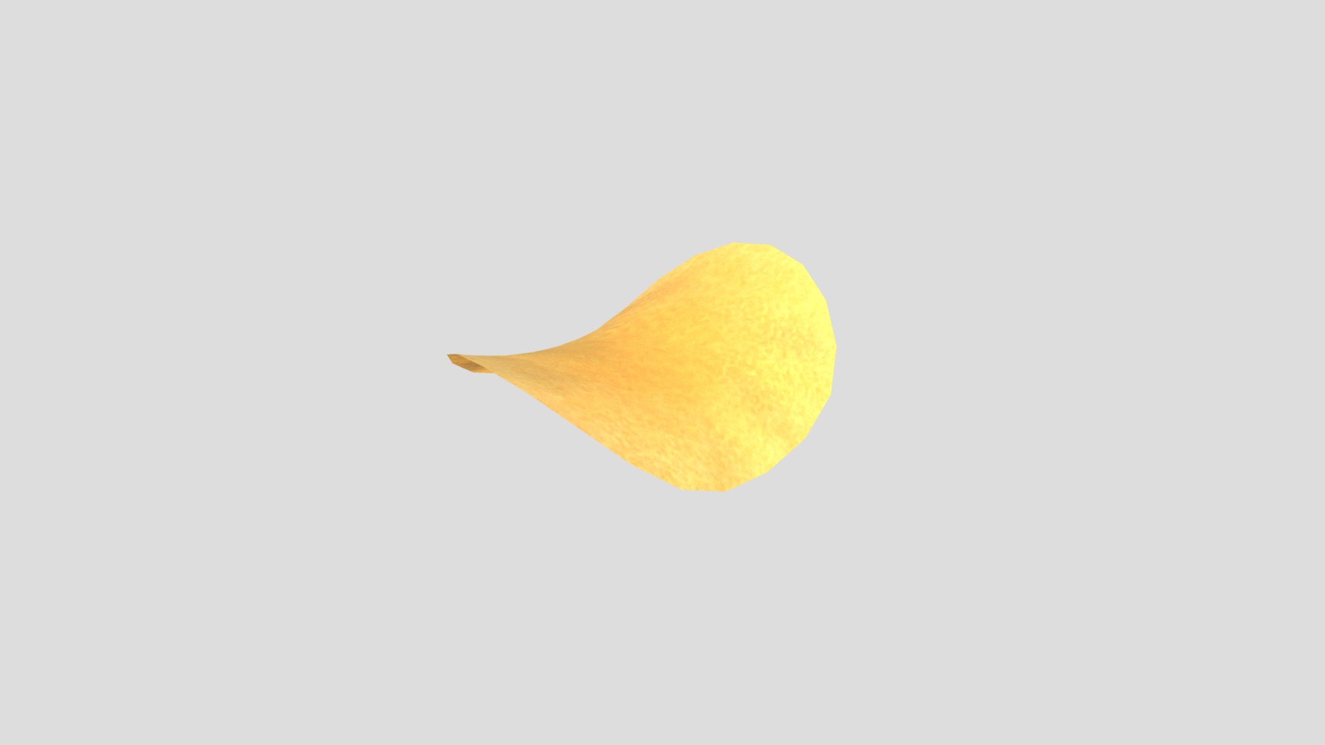 3D model Potato Chip - This is a 3D model of the Potato Chip. The 3D model is about chart.