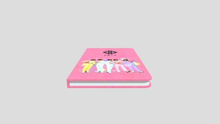 pink notebook 3D Model