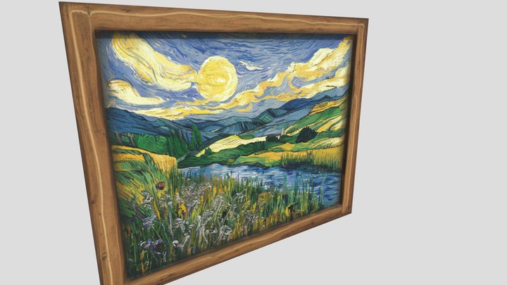 van Gogh painting of a beautiful landscape