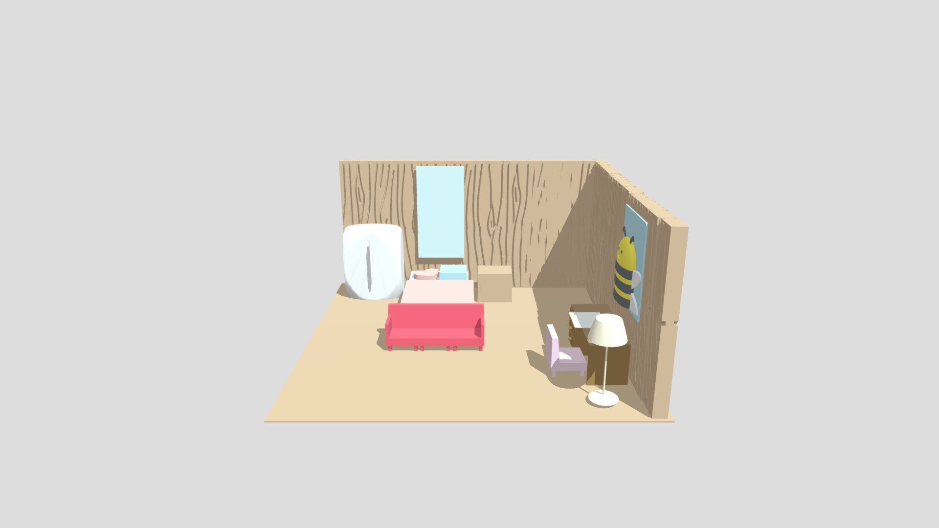 bed room - 3D model by Karlygash [0204093] - Sketchfab
