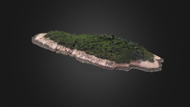 Palmas Island (MoNa Ilhas Cagarras) 3D Model