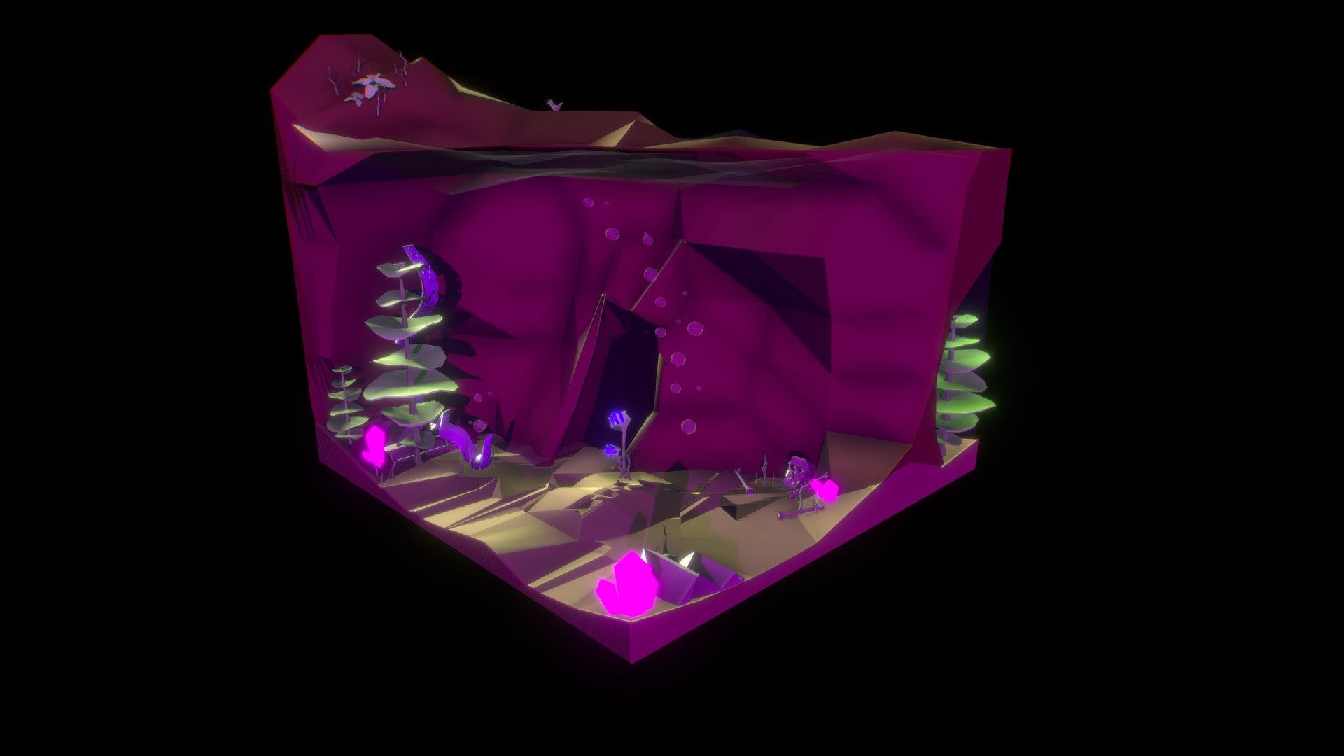 cube world 3D model by Mup_Mup [0206020] Sketchfab