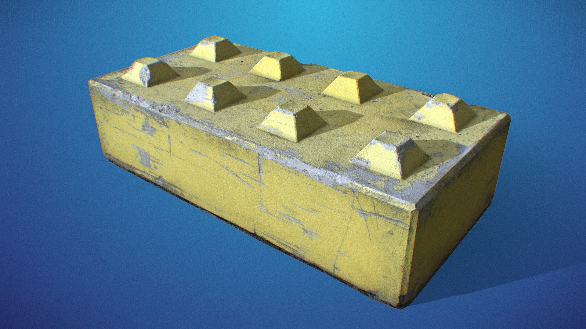 Yellow Barrier Download Free 3D model by CrazyScans (RandomScan