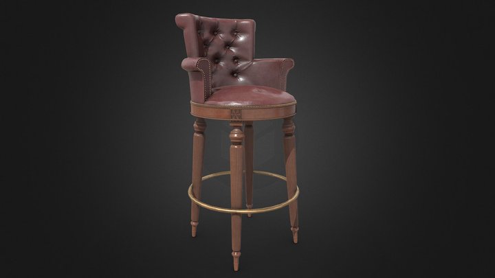 Victorian Stool 3D Model