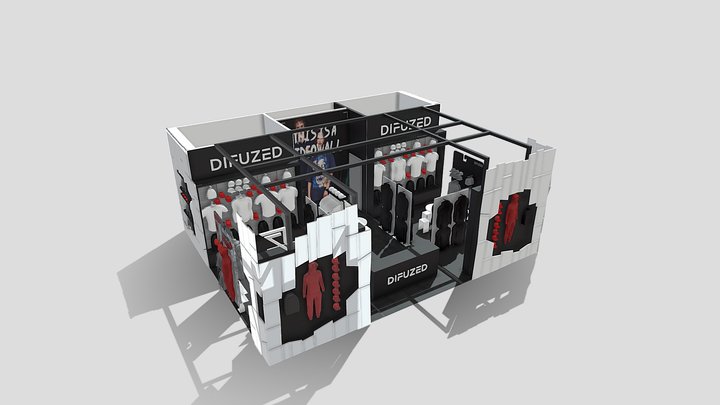 booth25_exterior_v3 3D Model