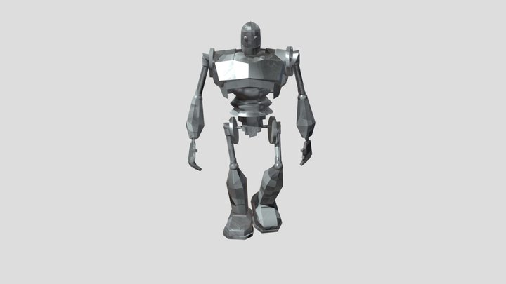 Iron Giant Walking 3D Model
