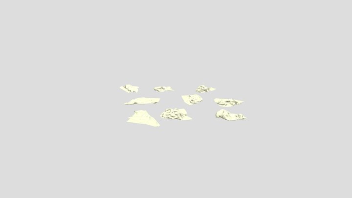Various Cloth Fabric/Scraps 3D Model