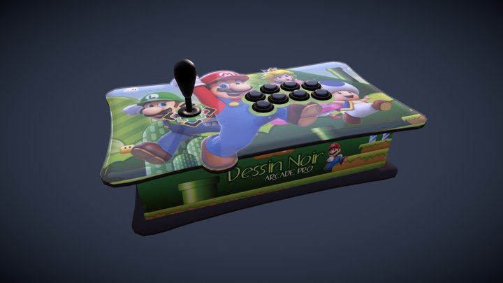 Controle Arcade - Mod. 2 - Single Player 3D Model