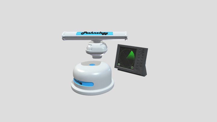 Low Poly Ship Radar And Sonar Screen Collection