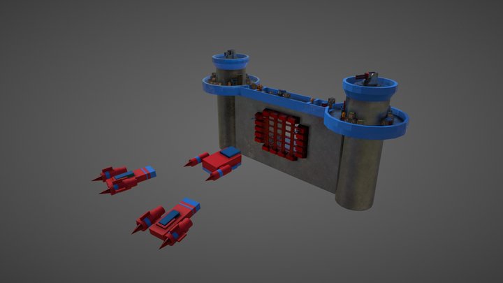 Defensive Gateway 3D Model