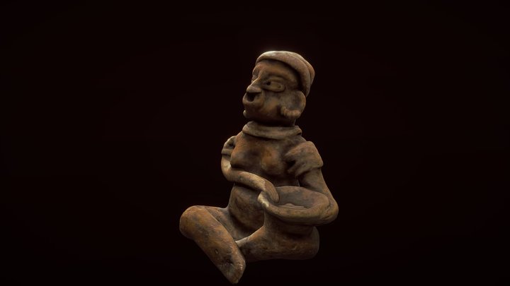 Escultura precolombina, cultura capacha. 3D Model