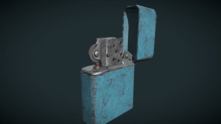 "Zippo" lighter PS1 3D Model