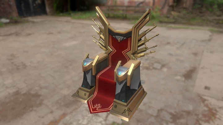kings throne free fire 3D Model