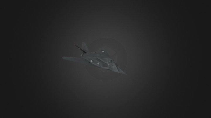 F-117 Model with Animation 3D Model