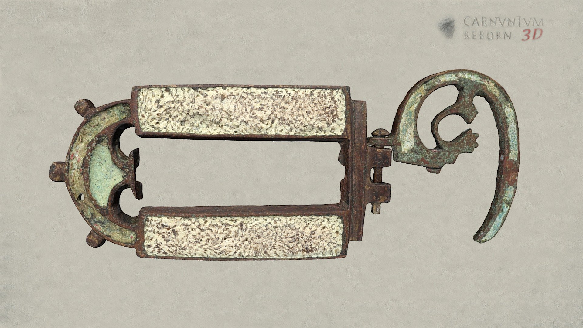 Gürtelschnalle mit Schnallenträger — Sketchfab embed 3D viewer