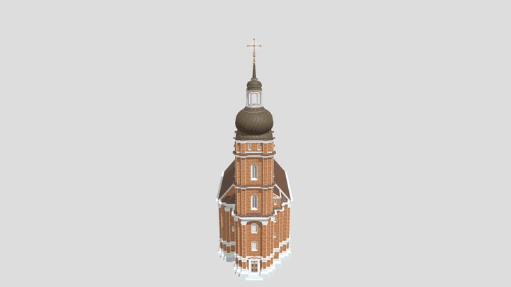 St. Mary's Church, Horadnia (Original) 3D Model