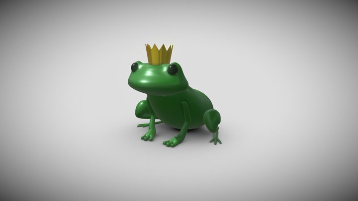 Prince Frog 3D Model