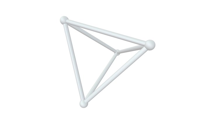 K4 - Tetrahedron 3D Model