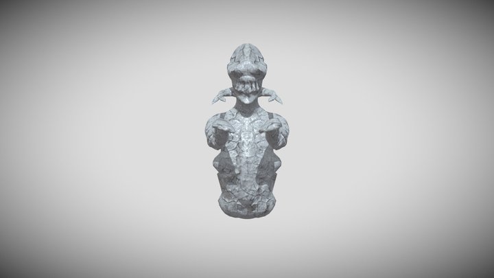 Alien Estatue 3D Model