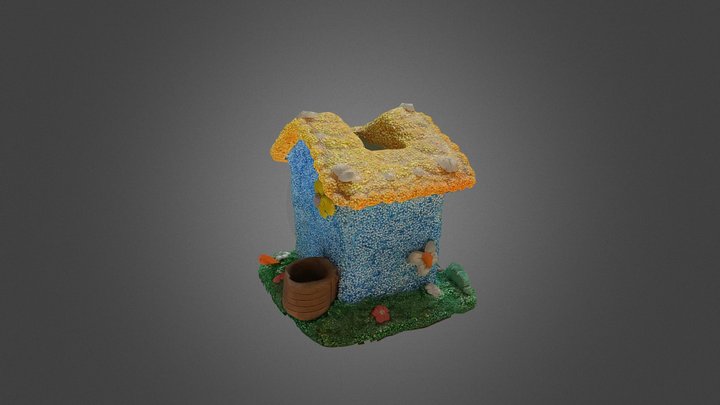 A house, clay art craft(delight) 3D Model