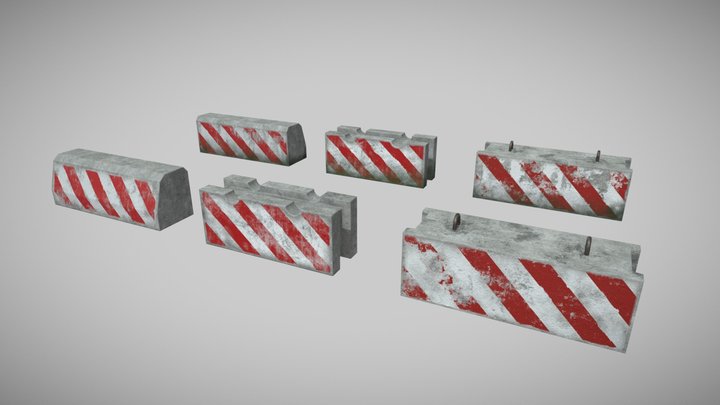 Cement blocks 3D Model