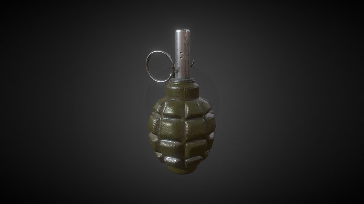 Grenade F-1 /Ф-1 Лимонка 3D Model