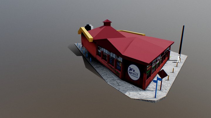 SALON COMUNAL 01 3D Model