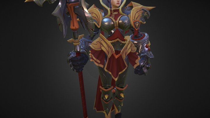 Ashlyn: Heavy Infantry 3D Model