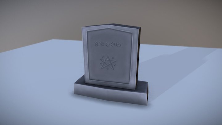Gravestone of the Occult 3D Model