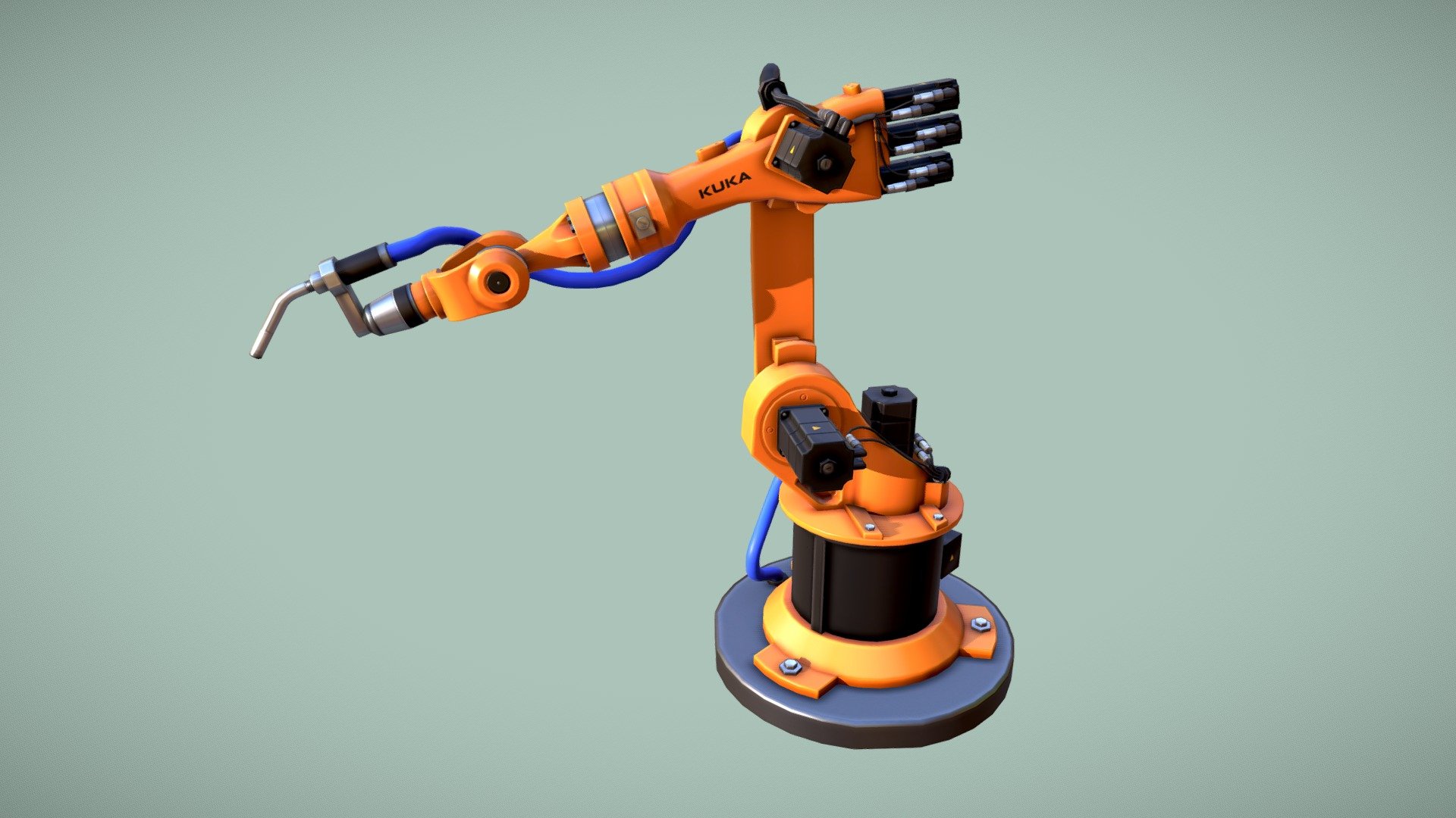 Robotic Arm KUKA - Download 3D by Vlad Krutenyuk (@vladkrutenyuk) [0211a7f]