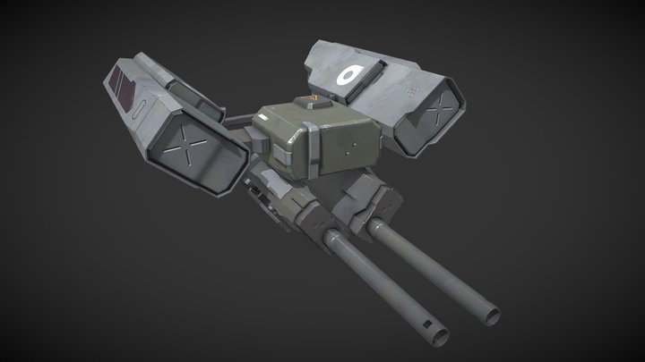 Sci-Fi Personal Defense Drone 3D Model