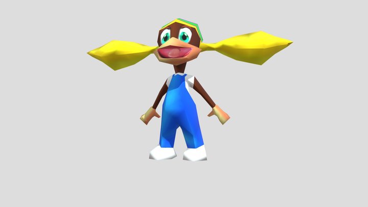 Nintendo 64 - Donkey Kong 64 - Playable Characte 3D Model