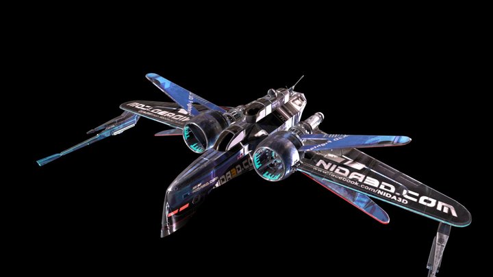 X-Wing Fighter 3D Model