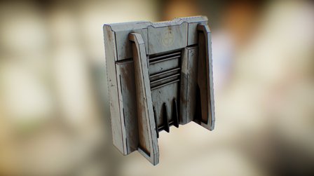 Sci-Fi Wall 3D Model