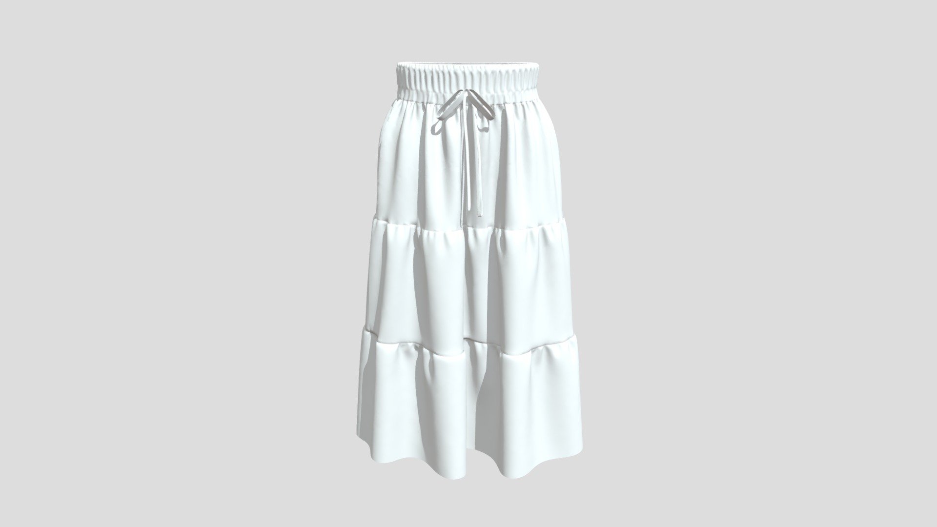 tiered skirt - 3D model by ks20 [02141a7] - Sketchfab