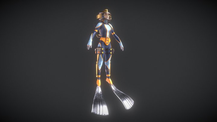Geared Edna Eagle A Pose 3D Model