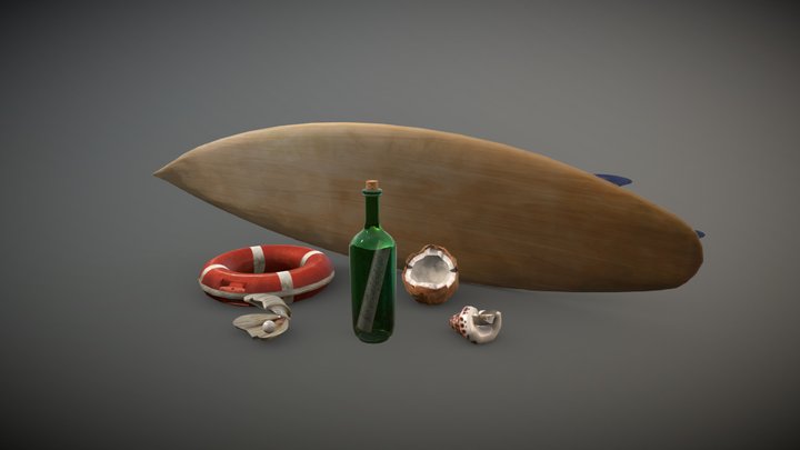 Beach Pack 3D Model