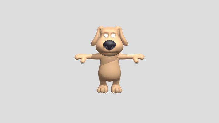 Cartoon Dog 3D Model