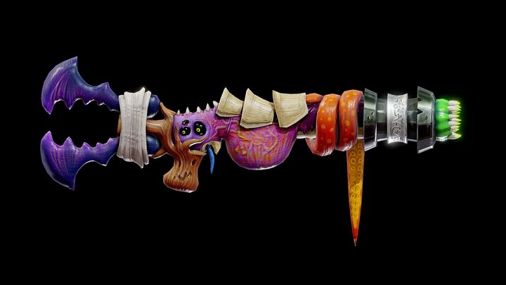 Monster Gun 3D Model