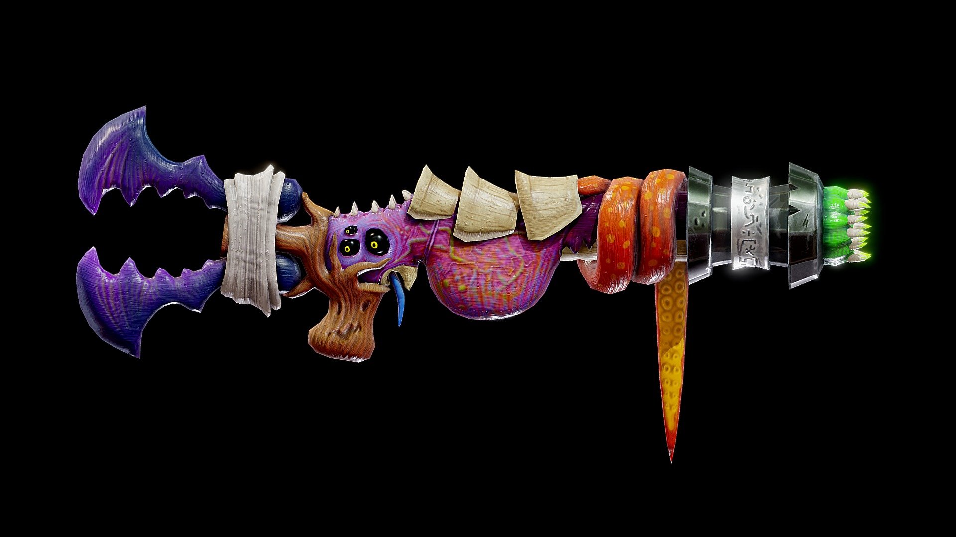 Monster Gun 3D model by Rodrigo Bento (rodrigobento) [0217b9e