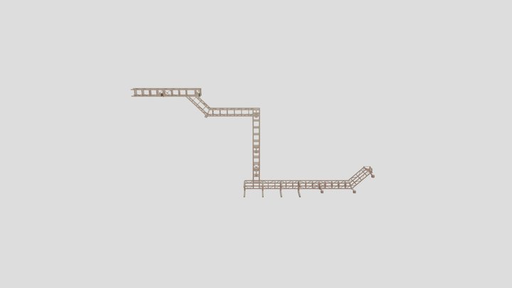 ESTRUTURA PARA CABLE RACK 3D Model