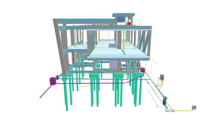 Projeto Estrutural - Residência RO 3D Model