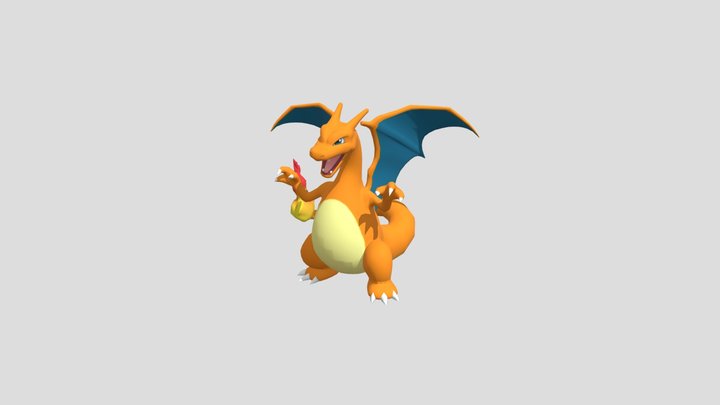Mobile - Pokemon Duel - 006 - Charizard 3D Model