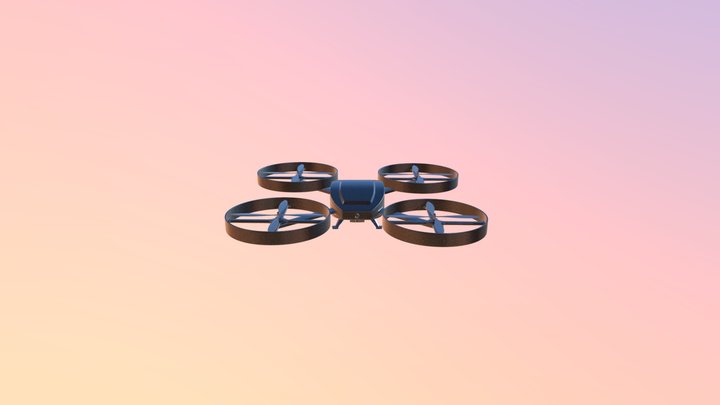 Unmanned Aerial Vehicle with an animation 3D Model