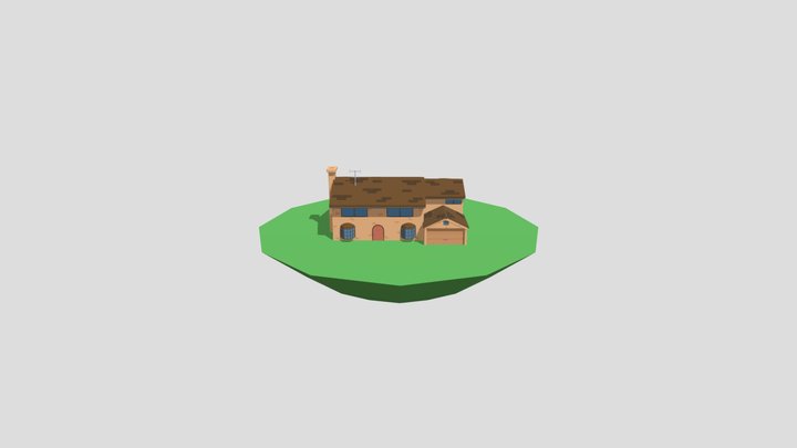 The Simpsons House Low Poly 3D Model