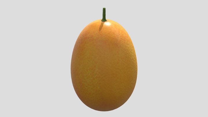 Kumquat Low Poly PBR 3D Model