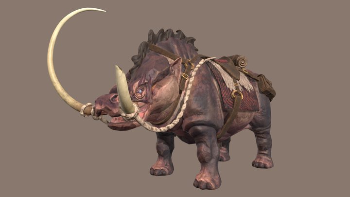 [WIP] African Fantasy Creature 3D Model