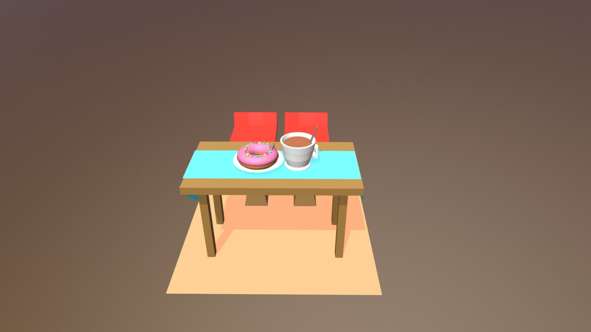 MEJA MAKAN - 3D model by haidar [021eee8] - Sketchfab